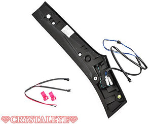 CRYSTAL EYE FIBER TAIL TUBE LED TAIL LAMP HIGH GRADE TYPE BLACK SMOKE FOR HONDA FIT GK GP L141BS