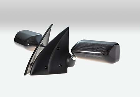 CRAFT SQUARE TOURING COMPETITION MIRROR TRIANGULAR CORNER MOUNT BLUE MIRROR FOR TOYOTA GR YARIS GXPA16  CSBF-GX-BLUE-LENS