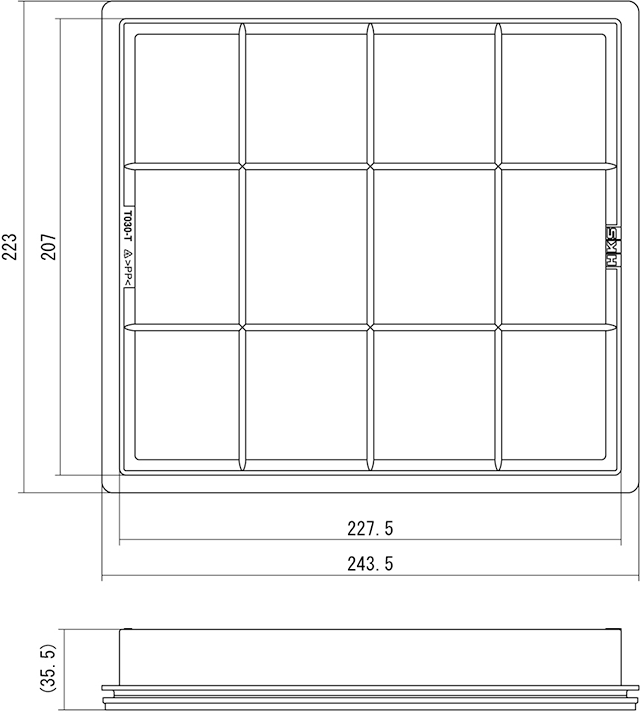 HKS SUPER AIR FILTER FOR TOYOTA HARRIER MXUA80 M20A-FKS 70017-AT130