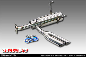 WIRUS WIN SLASH TYPE SIDE MUFFLER FOR DAIHATSU HIJET TRUCK EBD-S500P EBD-S510P SMART ASSIST MODELS KF WIRUS-WIN-00058