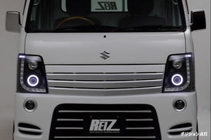REVIER REIZ 3D LED LIGHT BAR HEADLIGHT METEOR VERSION INNER CHROME FOR SUZUKI CARRY DA63T DA65T HL-SZ13-RUN-CH