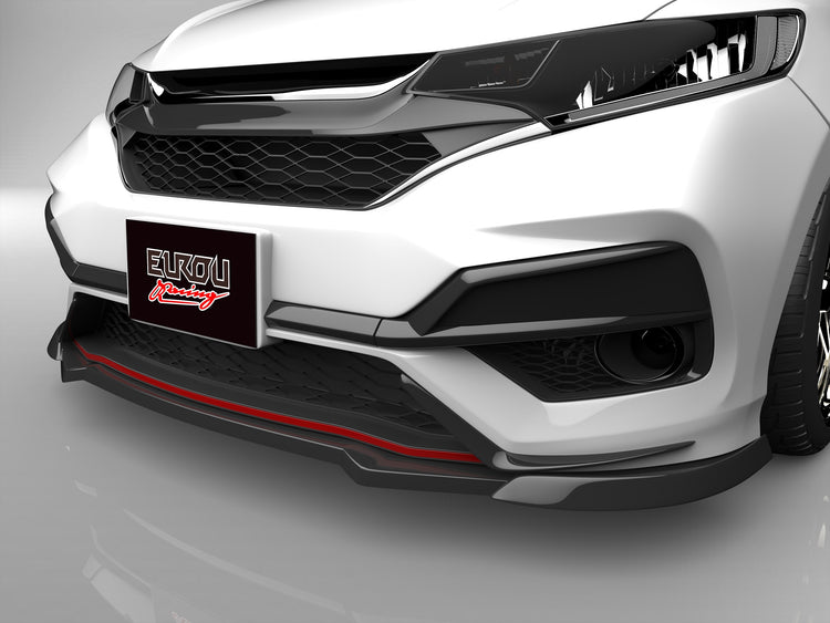 EUROU SPORTS AERO PARTS SERIES FRONT UNDER SPOILER AND SIDE STEPS (2-PIECE KIT) FOR HONDA FIT RS GK5 KOUKI EURO-00004