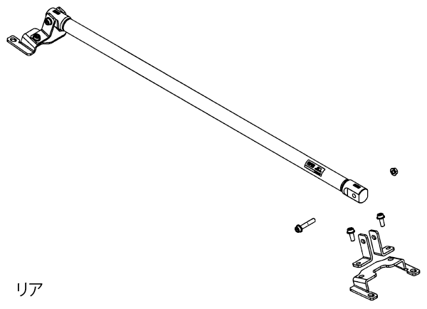 HKS CARBON BRACE REAR SET FOR TOYOTA GR86 ZN8 SUBARU BRZ ZD8 FA24 83001-AT006 