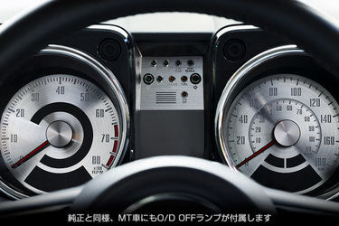 RETROACTIVE CLASSIC EDITION / BRIGHT SILVER - STANDARD BLACK NEEDLE FOR SUZUKI JIMNY JB64 3RD GEN WITHOUT SSS 2022/07/2024/03 RETROACTIVE-00168