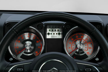 RETROACTIVE CLASSIC EDITION / BRIGHT SILVER - STANDARD SILVER NEEDLE FOR SUZUKI JIMNY JB64 2ND GEN WITHOUT SSS 2021/09-2022/06 RETROACTIVE-00155