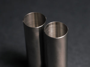 RETROACTIVE STAINLESS STEEL CONTROLKNOB COVERS 1 SET 2 PIECES FOR  RETROACTIVE-00005