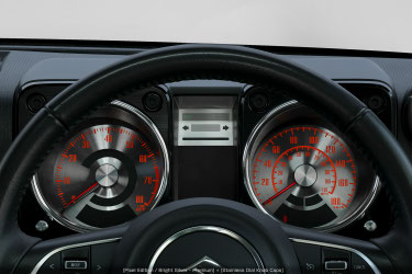 RETROACTIVE PIXEL EDITION / BRIGHT SILVER - STANDARD BLACK NEEDLE FOR SUZUKI JIMNY JB47 SIERRA 1ST GEN WITH SSS 2018/07-2021/08 RETROACTIVE-00019