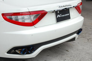 KREISSIEG CAT-BACK F1 SOUND VALVETRONIC EXHAUST SYSTEM TITANIUM FLOATING CURL TAIL SANDBLASTED KSG LOGO MARK FOR S SEMI-AT WITH VARIABLE FUNCTION FOR MASERATI GRAND TURISMO S SEMI AT MGT-04-TITANIUM-GRANTURISMO-S-SEMI-AT-YES
