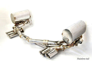 KREISSIEG CAT-BACK F1 SOUND VALVETRONIC EXHAUST SYSTEM TITANIUM FLOATING CURL TAIL SANDBLASTED KSG LOGO MARK DFI 7SP PDK FOR PORSCHE 997 CARRERA DFI 7SPEED PDK TRANSMISSION P997C-07-TITANIUM