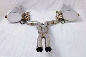 KREISSIEG CAT-BACK F1 SOUND VALVETRONIC EXHAUST SYSTEM STAINLESS STEEL FLOATING CURL TAIL SANDBLASTED KSG LOGO MARK FOR S AT WITHOUT VARIABLE FUCTION FOR MASERATI GRAND TURISMO S AT MGT-04-STAINLESS-GRANTURISMO-S-AT-NA