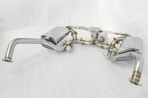 KREISSIEG FIRST CAT-BACK F1 SOUND VALVETRONIC EXHAUST SYSTEM STAINLESS STEEL BILLET FLOATING CURL TAIL SANDBLASTED KSG LOGO MARK PDK LATE MODEL FOR PORSCHE 987 BOXSTER KOUKI  P987BL-01-STAINLESSBILLET-PDK