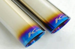 KREISSIEG CAT-BACK F1 SOUND VALVETRONIC EXHAUST SYSTEM TITANIUM FLOATING CURL TAIL SANDBLASTED KSG LOGO MARK FOR S AT WITH VARIABLE FUNCTION FOR MASERATI GRAND TURISMO S AT MGT-04-TITANIUM-GRANTURISMO-S-AT-YES