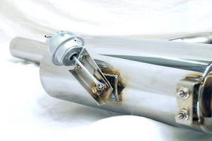 KREISSIEG FIRST CAT-BACK F1 SOUND VALVETRONIC EXHAUST SYSTEM STAINLESS STEEL FLOATING CURL TAIL SANDBLASTED KSG LOGO MARK FOR BENTLEY FLYING SPUR BEFS-02-STAINLESS