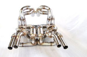 KREISSIEG F1 SOUND VALVETRONIC EXHAUST SYSTEM STAINLESS STEEL TAIL SANDBLASTED KSG LOGO MARK WITHOUT BUMPER 2 CATALYZER FOR LAMBORGHINI DIABLO 6.0 VT ROADSTER 6.0L V12 LAD-01-STAINLESS-WITHOUTBUMPER-2C