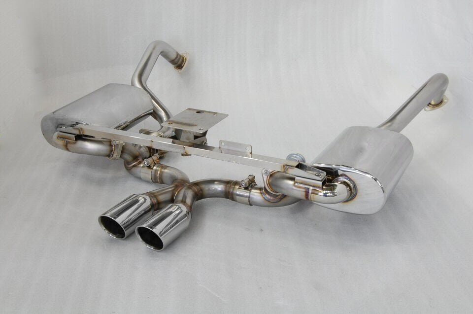 KREISSIEG FIRST CAT-BACK F1 SOUND VALVETRONIC EXHAUST SYSTEM TITANIUM FLOATING CURL TAIL SANDBLASTED KSG LOGO MARK 5SP EARLY MODEL FOR PORSCHE 987 BOXSTER ZENKI  P987B-01-TITANIUM-5SP