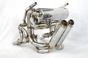 KREISSIEG F1 SOUND VALVETRONIC EXHAUST SYSTEM TITANIUM TAIL SANDBLASTED KSG LOGO MARK WITHOUT BUMPER FOR LAMBORGHINI DIABLO GT LAD-13-TITANIUM-WITHOUTBUMPER