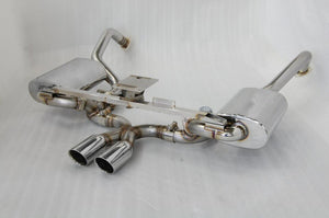 KREISSIEG FIRST CAT-BACK F1 SOUND VALVETRONIC EXHAUST SYSTEM STAINLESS STEEL BILLET FLOATING CURL TAIL SANDBLASTED KSG LOGO MARK 5SP EARLY MODEL FOR PORSCHE 987 BOXSTER ZENKI  P987B-01-STAINLESSBILLET-5SP