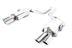 KREISSIEG FIRST CAT-BACK F1 SOUND VALVETRONIC EXHAUST SYSTEM STAINLESS STEEL FLOATING CURL TAIL SANDBLASTED KSG LOGO MARK FOR BENTLEY FLYING SPUR BEFS-02-STAINLESS