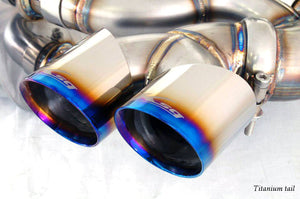 KREISSIEG HEADER BACK F1 SOUND VALVETRONIC EXHAUST SYSTEM TITANIUM FLOATING CURL TAIL SANDBLASTED KSG LOGO MARK FOR PORSCHE 997 TURBO  P997T-01-TITANIUM