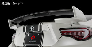 K'SPEC SILKBLAZE SPORTS REAR WING SINGLE GENUINE GUNMETAL FOR TOYOTA 86 ZN6 KOUKI TSR86MC-RW-YR562