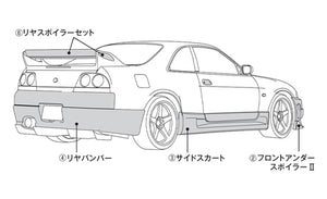 NISMO  REAR SPOILER SET CFRP FOR NISSAN SKYLINE GT-R BCNR33 98100-RS595