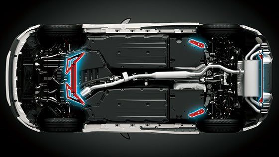 TRD GR MEMBER BRACE SET FOR TOYOTA 86 ZN8  MS300-18003