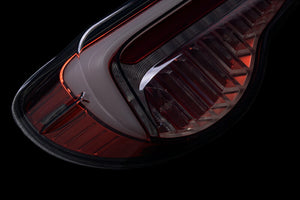 VALENTI JEWEL LED TAIL LAMP ULTRA LIGHT SMOKE RED CHROME LIMITED COLOR FOR TOYOTA 86 ZN6 SUBARU BRZ ZC6  TT86ZU-SR-1