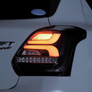 VALENTI JEWEL LED TAIL LAMP REVO RED LENS CHROME FOR SUZUKI ZC33S SWIFT SPORT TSZC33-RC-1