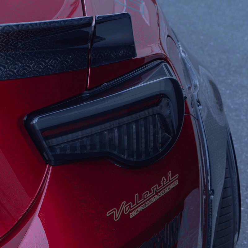 VALENTI JEWEL LED TAIL LAMP ULTRA LIGHT SMOKE RED CHROME LIMITED