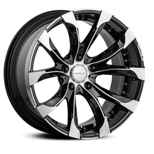 WALD JARRET J11-C 1-6 1-5 22x9.5 BLACK POLISH FOR TOYOTA PRADO 150 HILUX WALD-00036