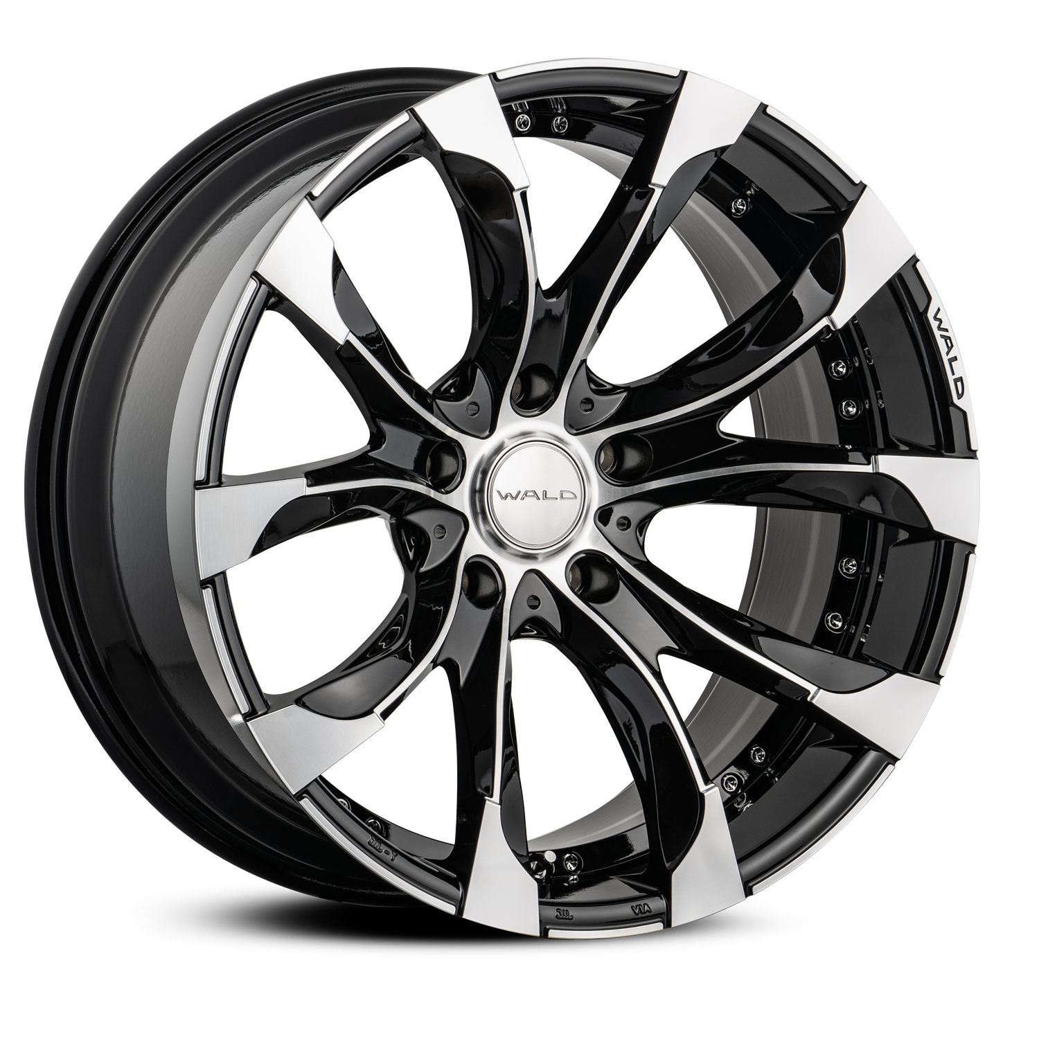WALD JARRET J11-C 1-6 1-5 22x10.5 WITH OVER FENDER SILVER BLACK WALD JARRET J11-C 1-6 1-5 22x10.5 WITH OVER FENDER SILVER BLACK