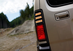 CRYSTAL EYE 3D HOLE FULL LED TAIL V2 FLOWING TURN SIGNAL BLACK TYPE FOR SUZUKI JIMNY JB23 J205BK