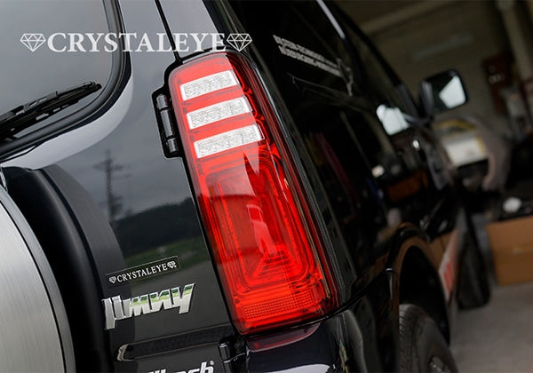 CRYSTAL EYE 3D HOLE FULL LED TAIL V2 FLOWING TURN SIGNAL RED CLEAR TYPE FOR SUZUKI JIMNY JB23 J205RC