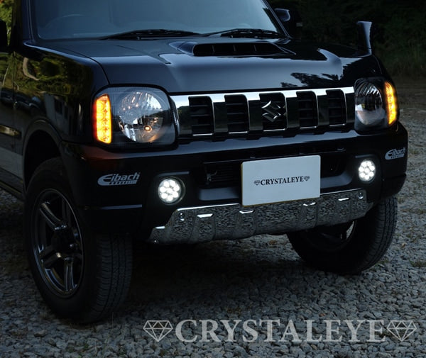 CRYSTAL EYE HIGH-BRIGHTNESS LED TURN SIGNALS, GENUINE TYPE HEADLIGHTS FOR SUZUKI JIMNY JB23 D078BK