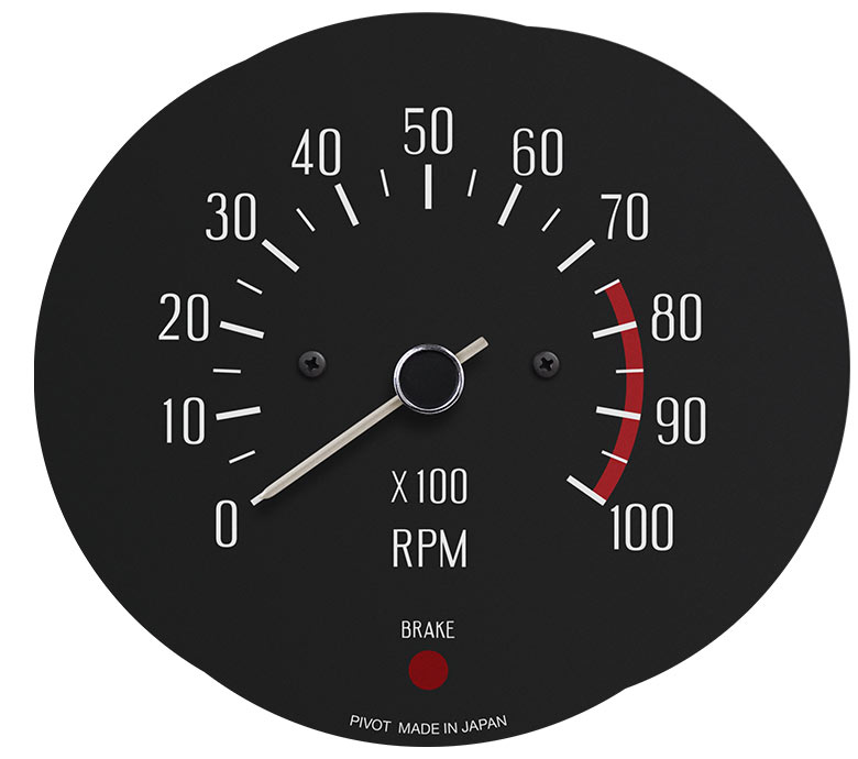 PIVOT VINTAGE GAUGE TACHOMETER 10000RPM WHITE NEEDLE FOR NISSAN SKYLINE HAKOSUKA ZENKI KG-HA1