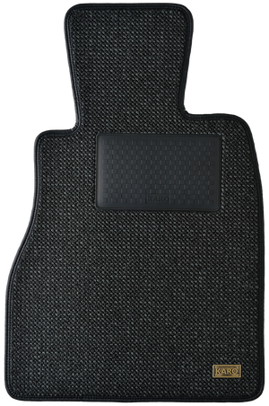 KARO KRONE TWEED BLACK FLOOR MATTS FOR VOLKSWAGEN GOLF 6 1KC KRONE-2675-BLACK
