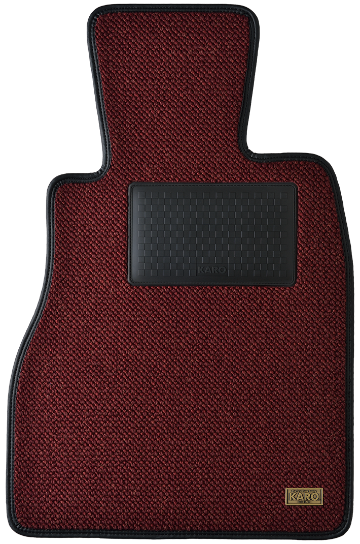 KARO KRONE TWEED BORDEAUX FLOOR MATS FOR ISUZU BIGHORN UBS KRONE-179-BORDEAUX