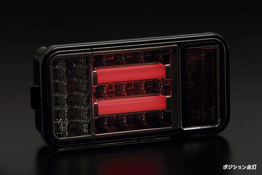 REVIER REIZ TAIL LAMP VER.1 & LED BACK LAMP SET SMOKE INNER BLACK PLATING FOR SUZUKI DA16T CARRY TRUCK SUPER CARRY DA63T DA65T LTL-SZ10-CJM-V1-LTL-SZ12-SC-DA63T