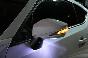 CHARGE SPEED DOOR MIRRORS WITH LED TURN SIGNALS CRYSTAL WHITE PEARL K1X FOR TOYOTA 86 ZN6  CAHRGESPEED-00076