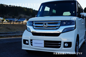 CRYSTAL EYE 3-EYE FULL LED HEADLIGHT WITH SEQUENTIAL TURN SIGNALS, BLACK FOR HONDA N-BOX CUSTOM JF1 JF2 U017-BK