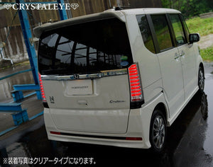 CRYSTAL EYE CRYSTAL FIBER FULL LED TAIL LAMP V2 SEQUENTIAL TURN SIGNAL TYPE RED FOR HONDA N-BOX CUSTOM JF1 JF2 J195-IR