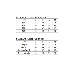 RAYS No.14 RAYS FLEECE JACKET 23A SIZE L BLACK 7409030020035