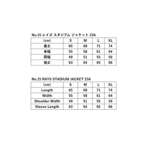 RAYS No.15 RAYS STADIUM JACKET 23A SIZE M BLACK 7409030020040