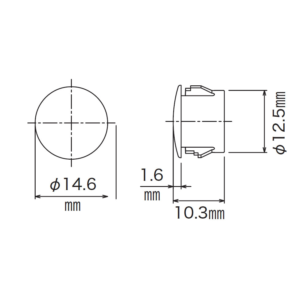 RAYS 17HEX RACING NUT HEAD CAPS 74130001000BK