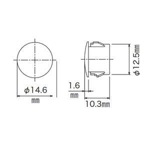 RAYS 17HEX RACING NUT HEAD CAPS 74130001000BK