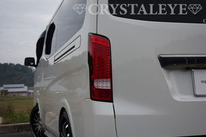 CRYSTAL EYE FIBER FULL LED TAIL V2 SEQUENTIAL TURN SIGNAL TYPE SMOKE FOR NISSAN CARAVAN NV350 J189-SM