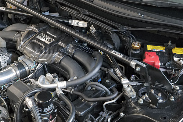 HKS CARBON BRACE FRONT SET FOR TOYOTA GR86 ZN8 SUBARU BRZ ZD8 FA24 83001-AT005