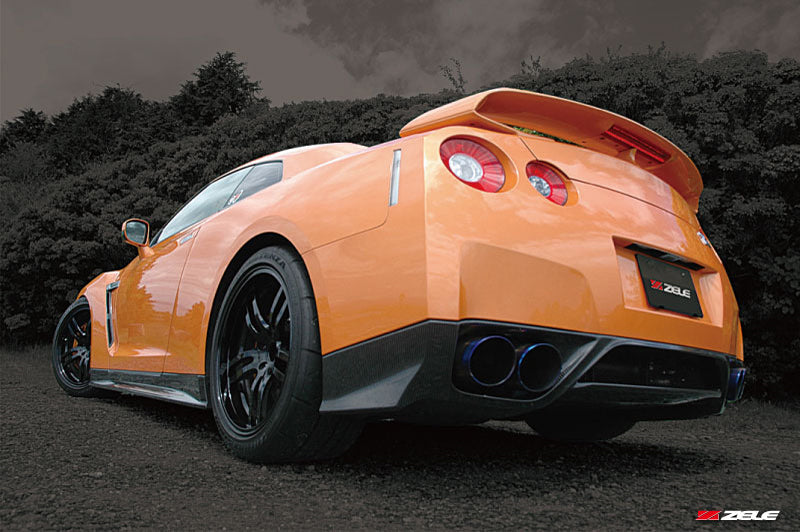 ZELE CARBON FIBER REAR UNDER SPOILER FOR NISSAN GT-R R35 ZELE-00006