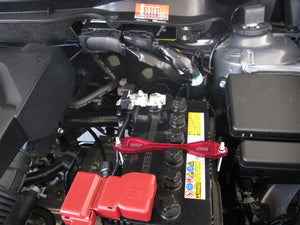 R'S RACING SERVICE ALUMINUM BATTERY STAY RED FOR SUZUKI SWIFT SPORTS ZC33S ZC32S ZC31S  E33-504RA