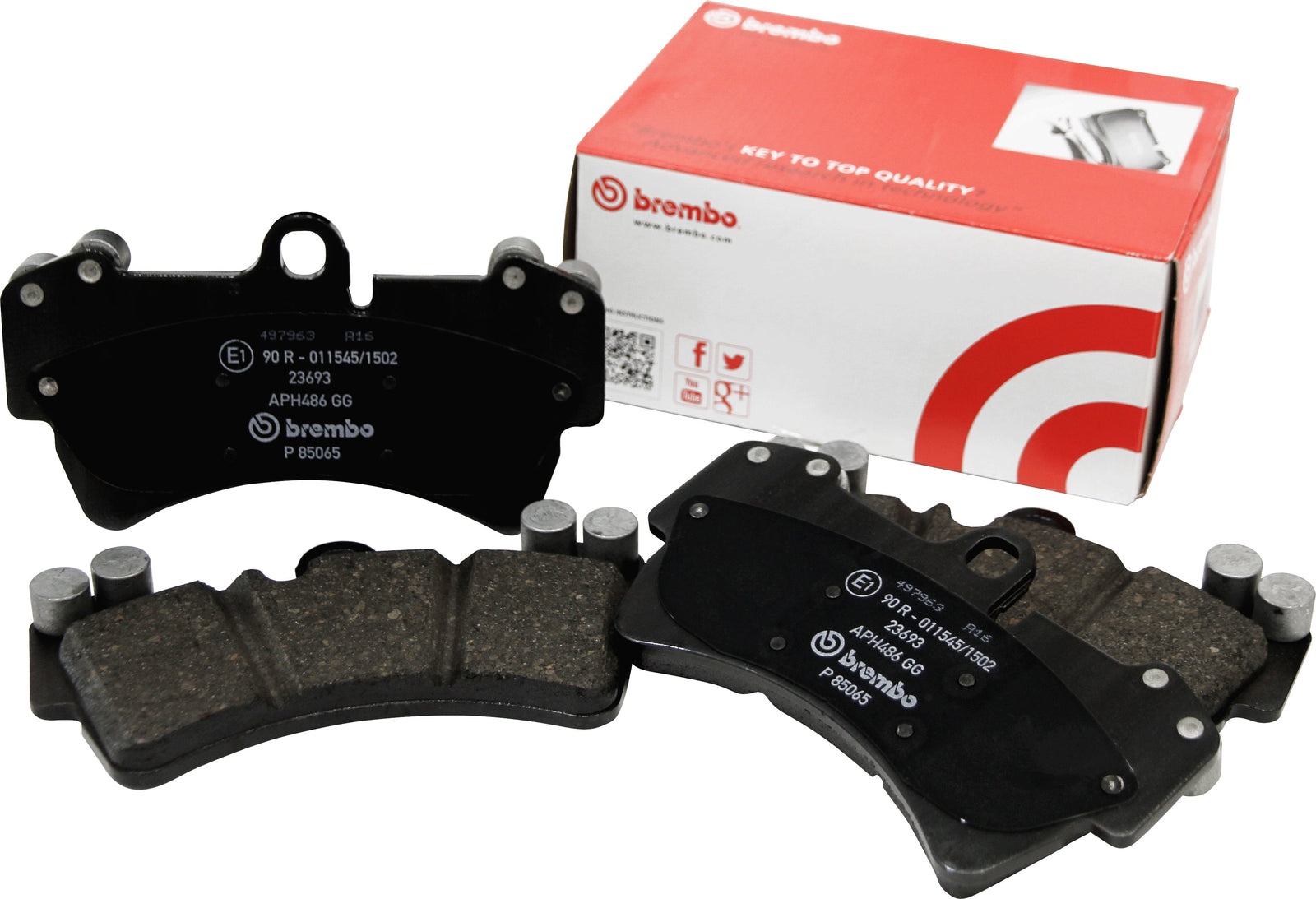 BREMBO BRAKE PADS BLACK LEFT AND RIGHT SET FRONT FOR HONDA CIVIC FL5 22.09~ P09-004